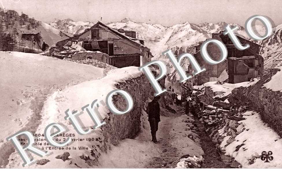 Le Village apres l&#039;avalanche 1907