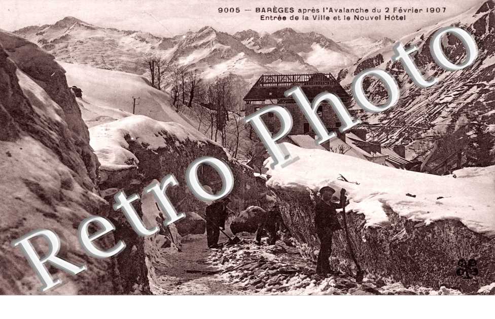 L&#039;entree de la Ville apres l&#039;avalanche du 2 fevrier 1907