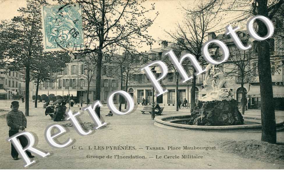 Place Maubourguet, Groupe de l&#039;inondation, le Cercle Militaire