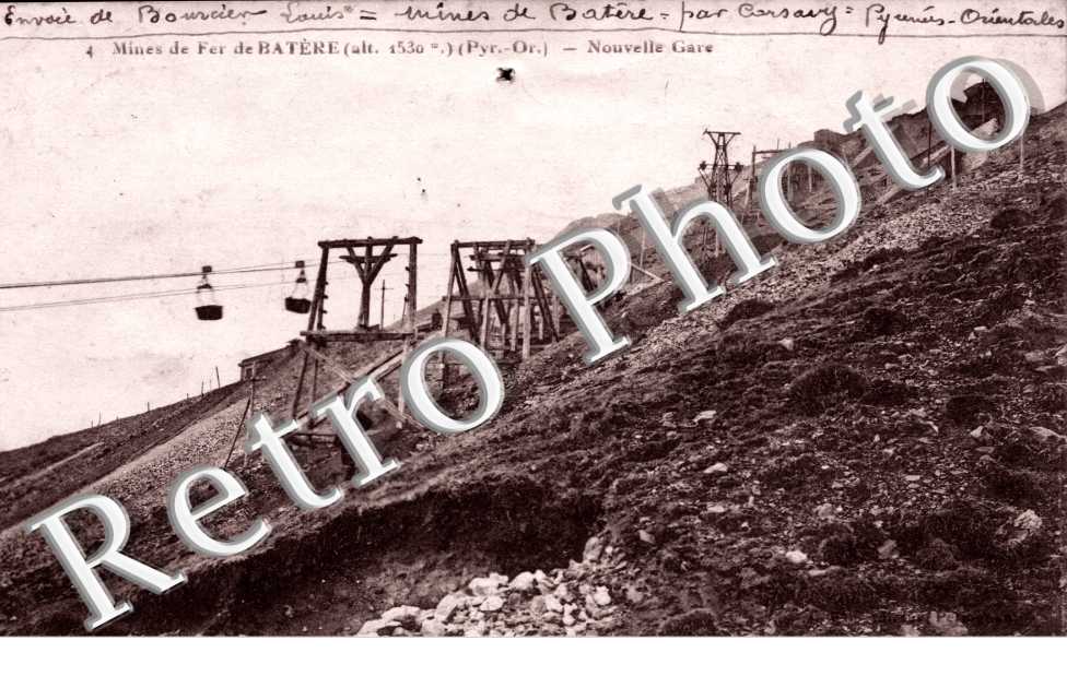 Mines de fer de Batere (alt 1530 m)  Nouvelle gare