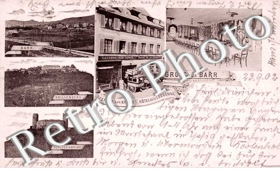Odilienberg, Schloss Andlau, l'Hotel de la Couronne