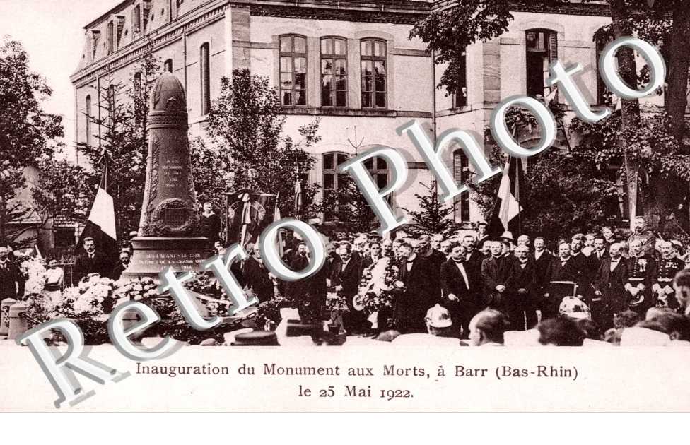Inauguration du Monument aux Morts  25 mai 1922