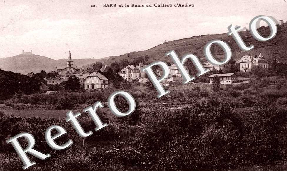 Barr et la ruine du Chateau d&#039;Andlau