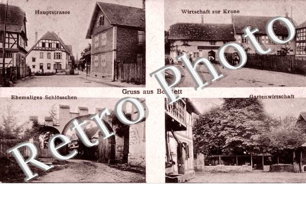 Hauptstrasse - Wirtschaft zur Krone - Gartenwirtschaft - Schlosschen