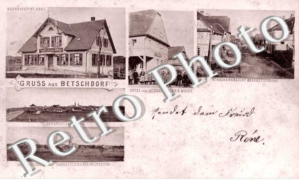 Hotel zum Goldenen Adler E. Wolff, Gesammtansichten, Bahnhofhotel Ebel
