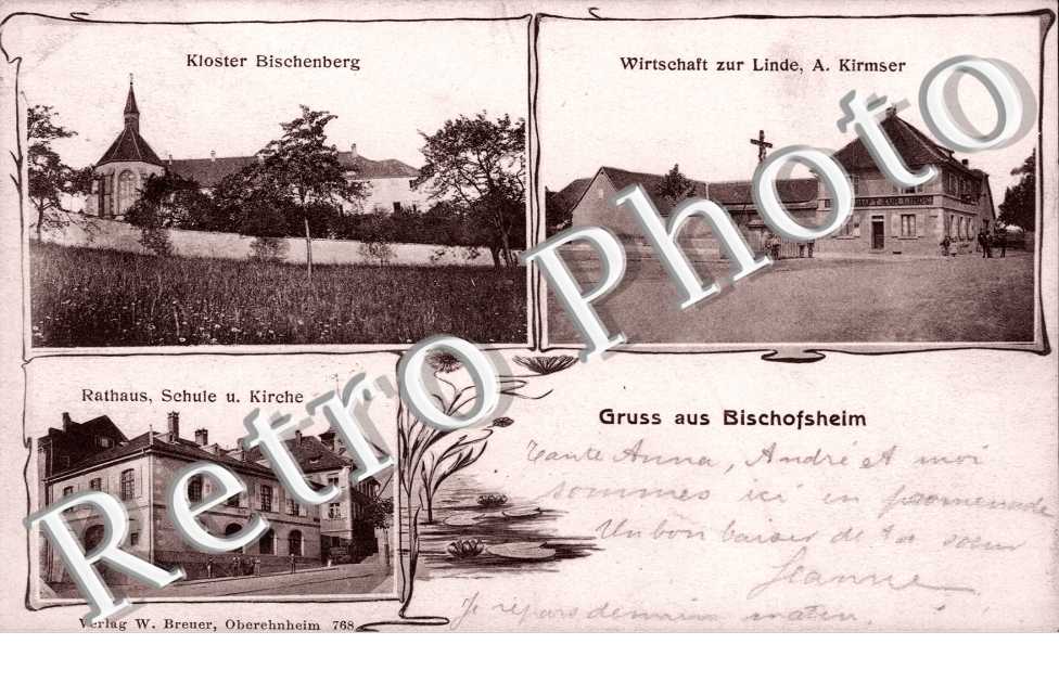 Wirtschaft zur Linde A Kirmser - Kloster - Rasthaus - Schule u. Kirche