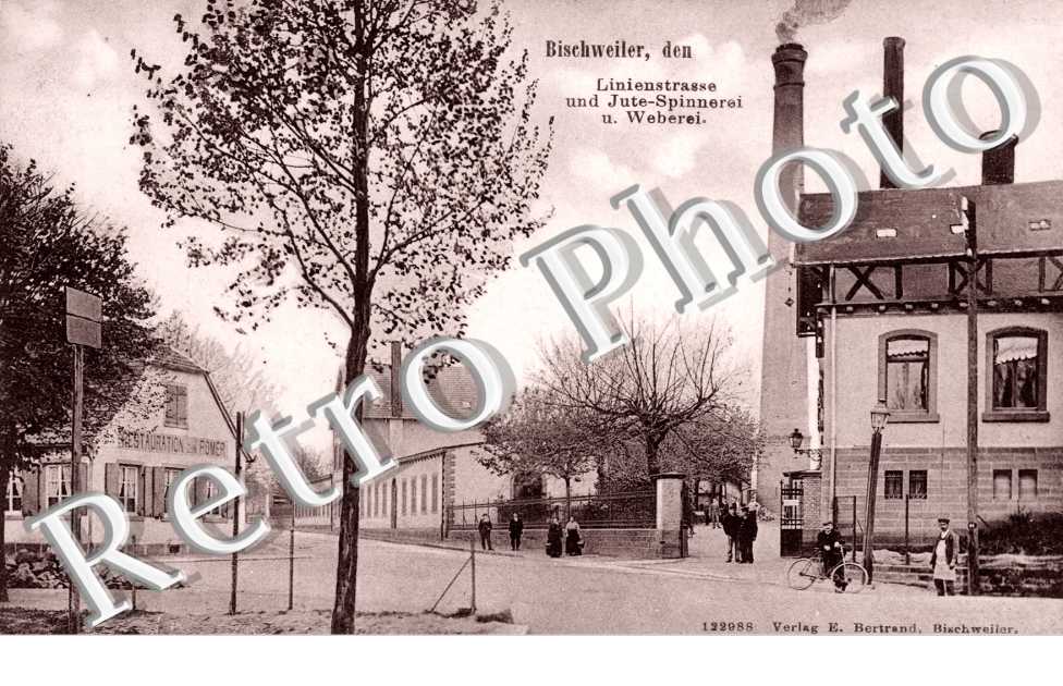 Linienstrasse und Jute-Spinnerei und Weberei