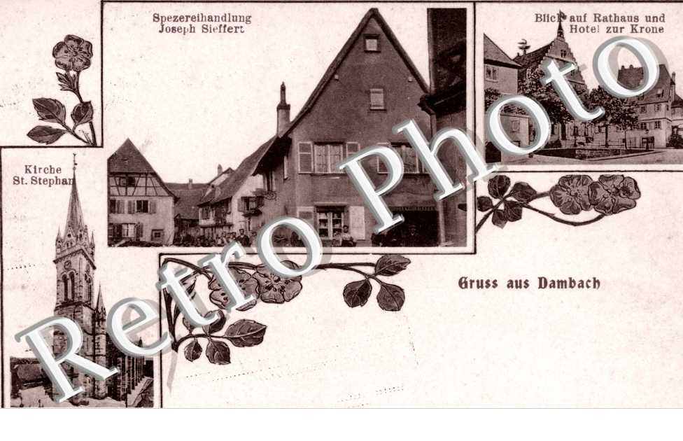 Spezereihandlung Joseph Sieffert  Rathaus Hotel zur Krone  Kirche St Stephan