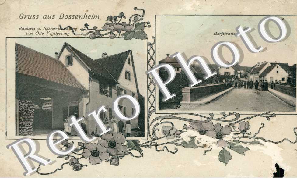 Dorfstrasse, Backerei und Spezereihandlung von Otto Vogelgesang