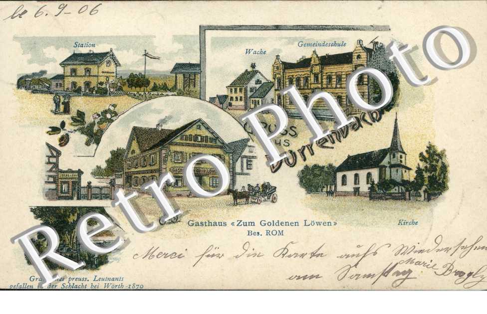 station, kirche, wache, gemeindeschule