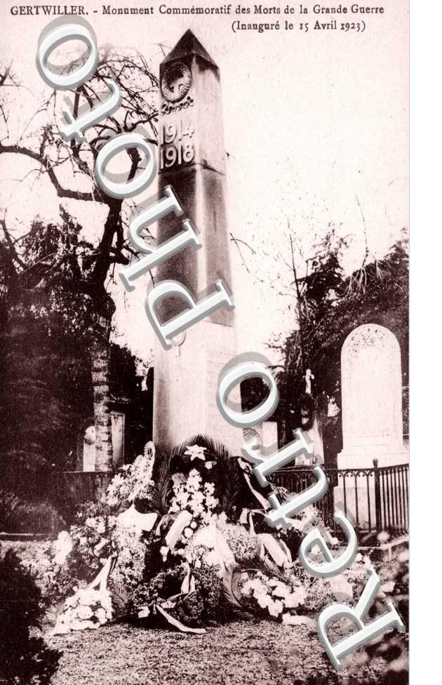 Monument Commemoratif des morts de la Grande Guerre
