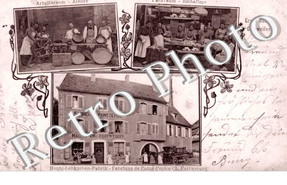 Atelier, Emballage, Fabrique de Pains d&#039;Epice Ch. Fortwenger