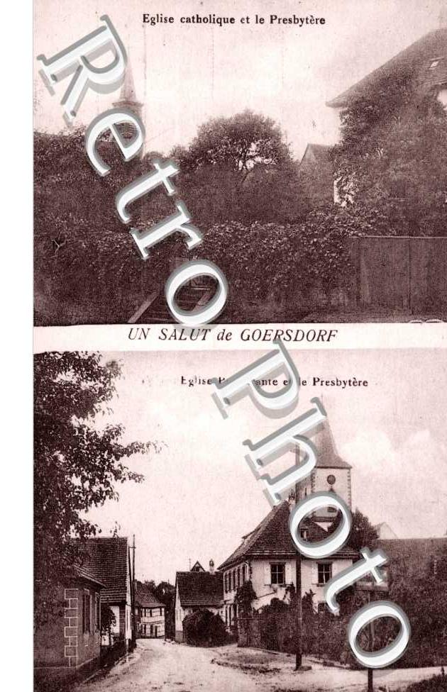 Eglise Catholique et le Presbytere, Eglise Protestante et le Presbytere