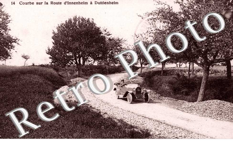 courbe sur la route d&#039;Innenheim a Duttlenheim