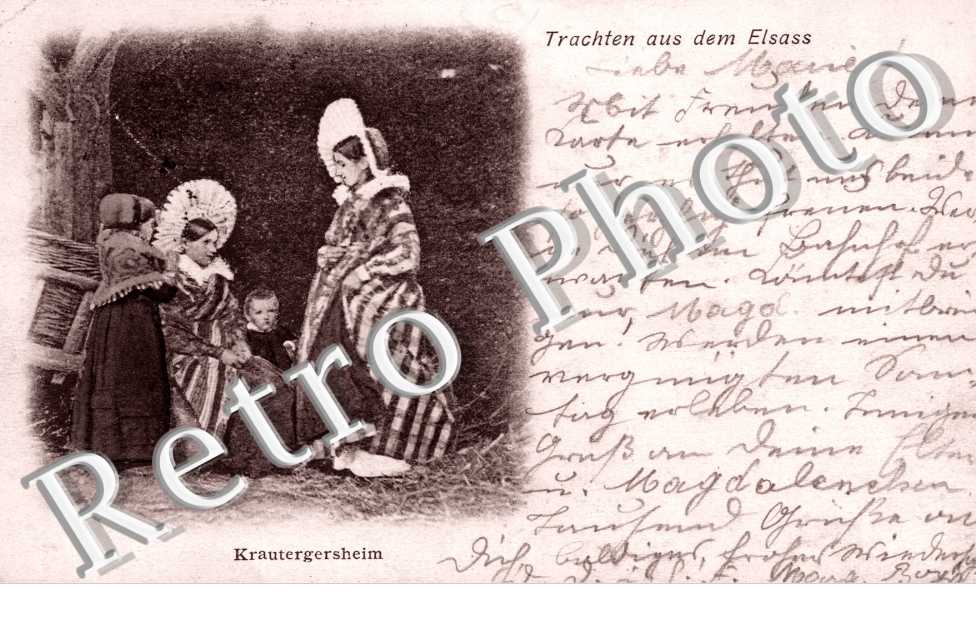 Trachten aus dem Elsass, Des femmes en costumes traditionels