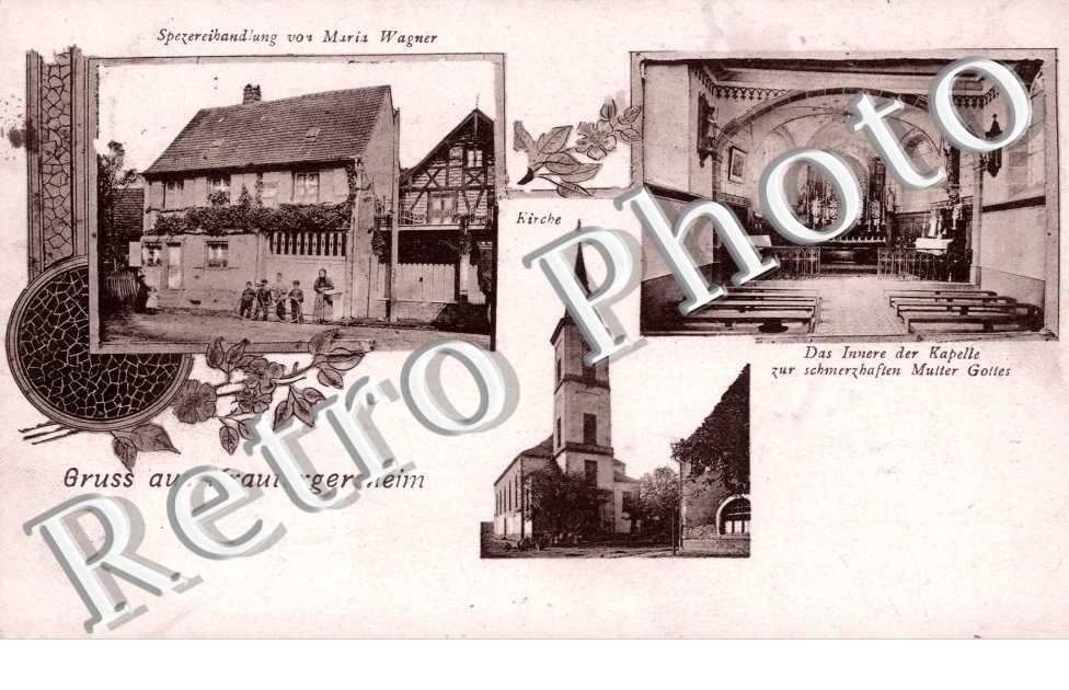 Kirche, Das Innere der Kapelle zur schmerzhaften Mutter Gottes, Spezereihandlung von Maria Wagner