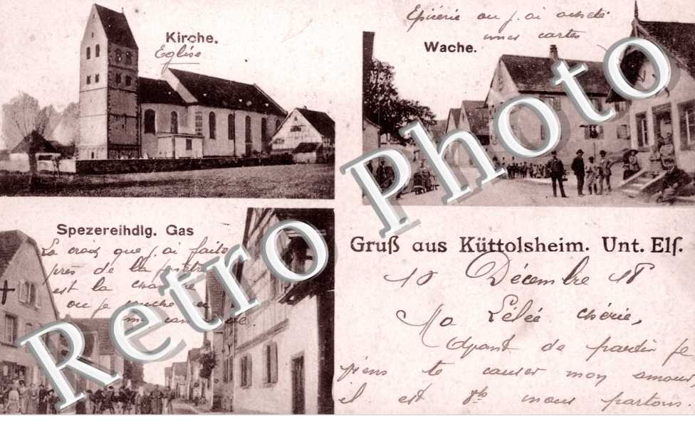 Kirche, Spezereihandlung. Gas, Wache