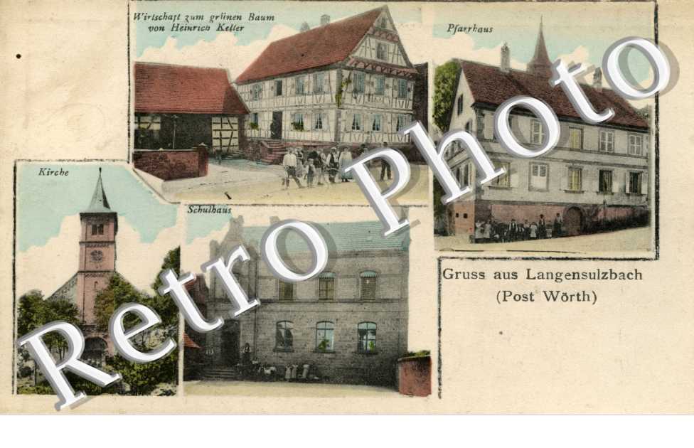 wirtschaft zum grunen Baum von Keller pfarrhaus, schulhaus, kirche