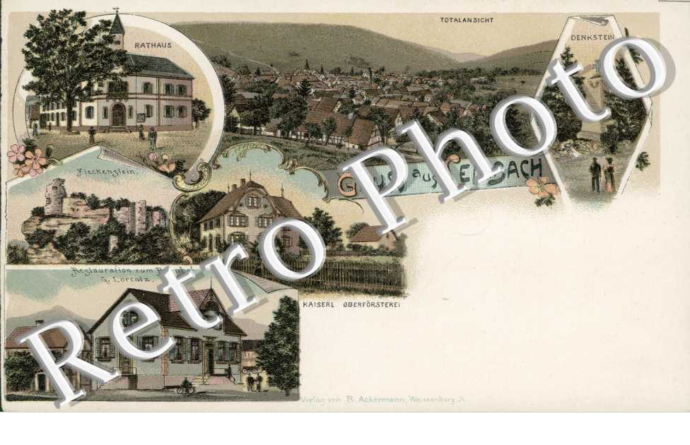 Totalansicht, Rathaus, Denkstein, Restauration zum Bahnhof G. Lorentz