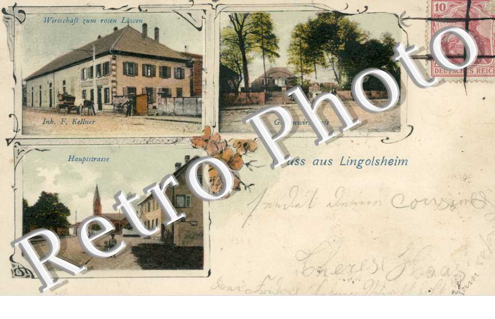 Haupstrasse, Wirtschaft zum rolen Lowen, Garienwirtschaft