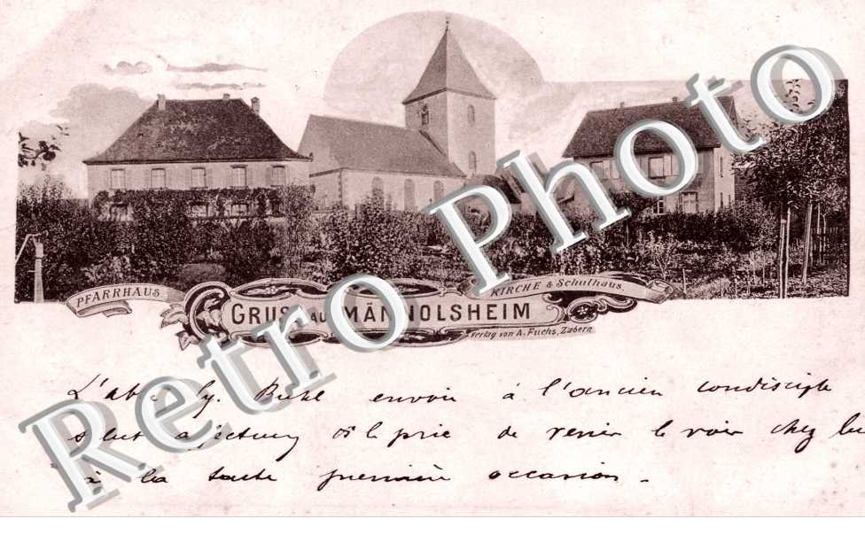 Pfarrhaus, Kirche und Schulhaus