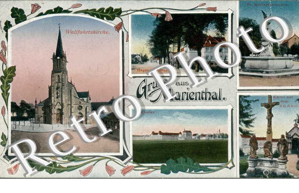 Wallfahrtskirche, Kloster, Hagenauerstrasse, Kreuz auf dem Kirch hof