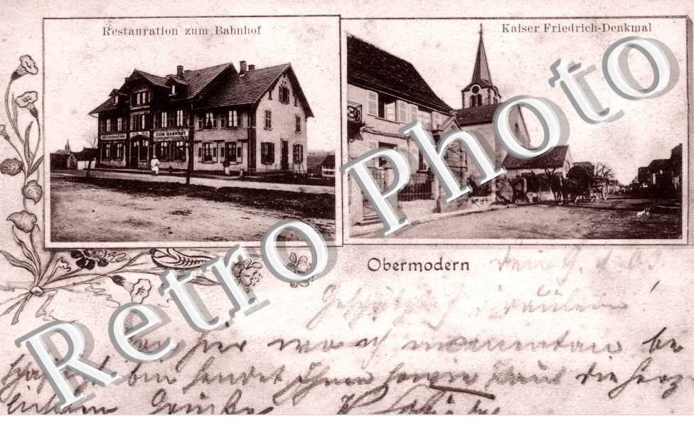 Restauration zum Bahnhof, Kaiser Friedrich-Denkmal