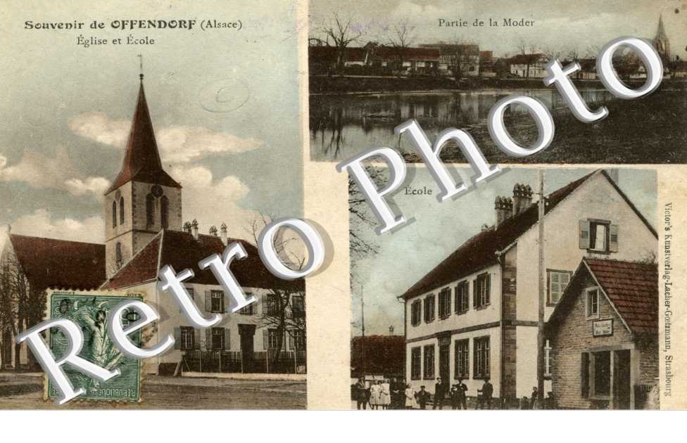 Eglise et ecole - partie de la Moder