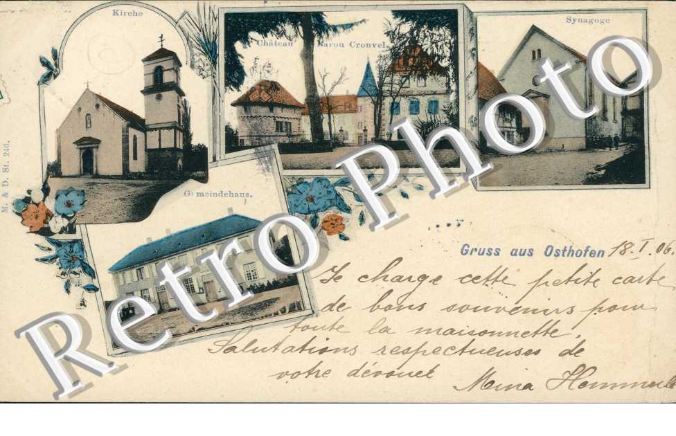 Kirche, Synagogue, Gemeindehaus , Chateau Baron Crouvel