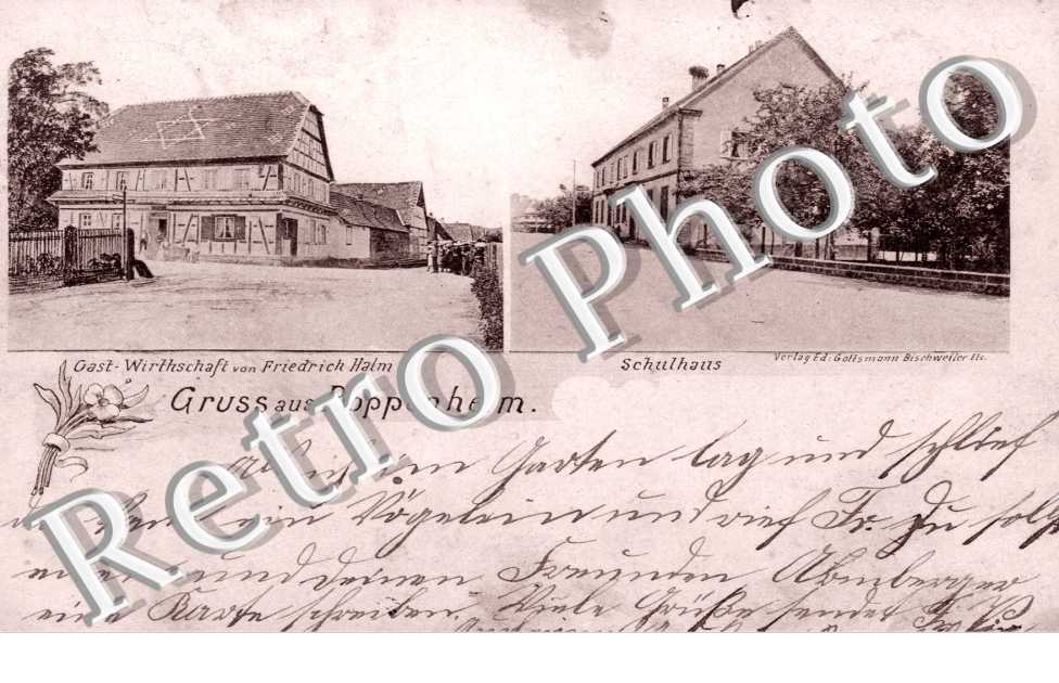 Gast Wirthschaft von Freidrich Halm, Schulhaus