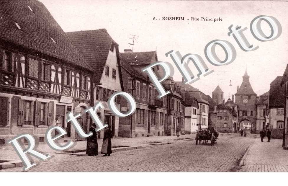 Haupstrasse mit Oberkirche, rue princpale