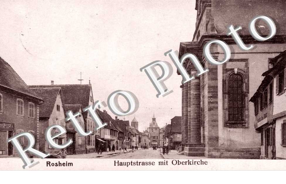 Haupstrasse mit Oberkirche, rue princpale