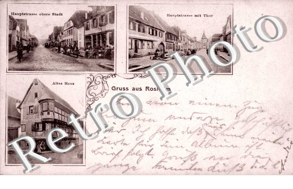 Altes Haus, Hauptstrasse mit thor Haupstrasse obere Stadt