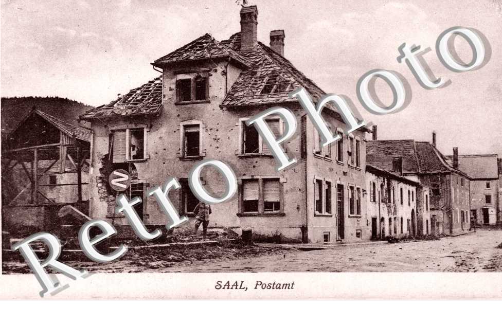 Poste apres bombardements
