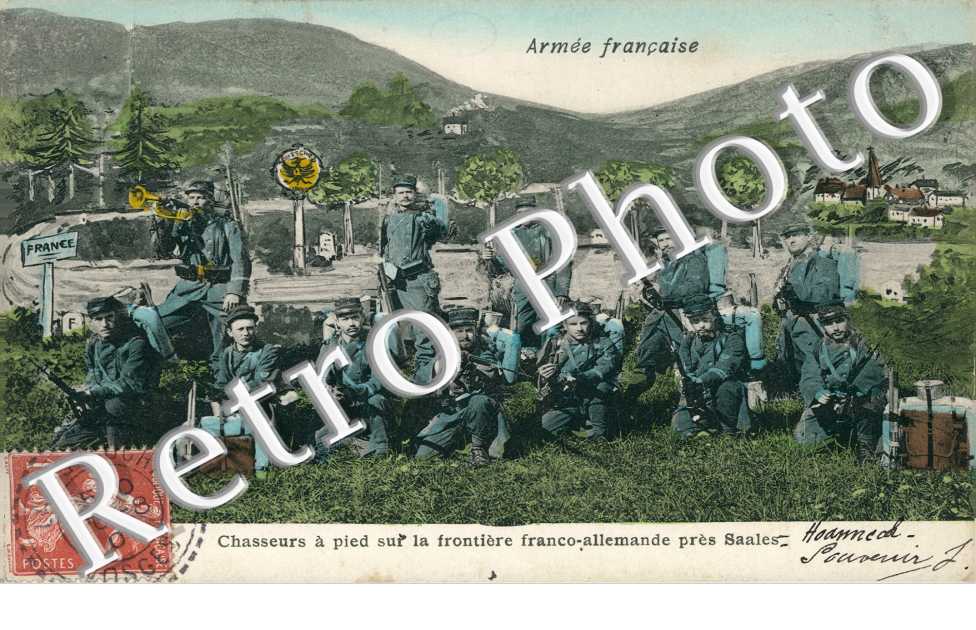 Chasseurs à pied sur la frontière franco allemande