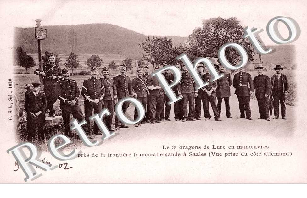 les 3eme Dragons de Lure en manoeuvre, Frontiere Franco-Allemande