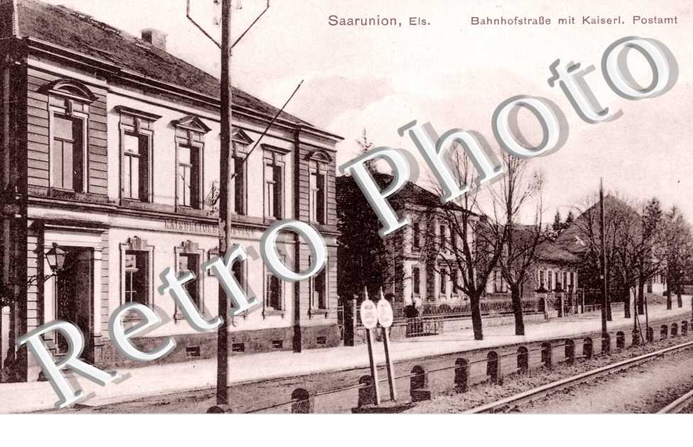 Bahnhofstrasse mit Kaiserl. Postamt