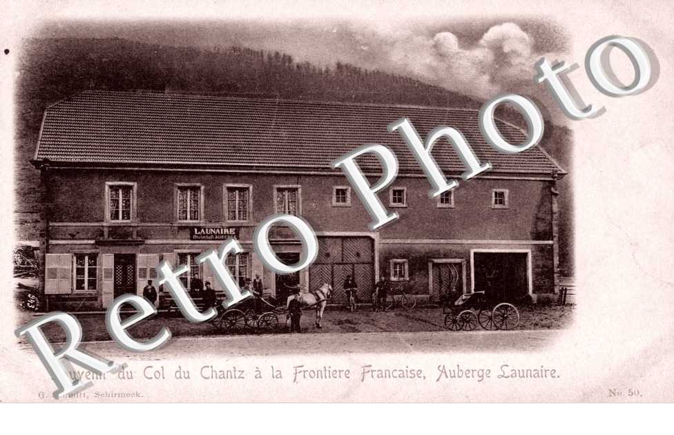 Souvenir du Col du Chantz a la Frontiere Francaise "Auberge Launaire"