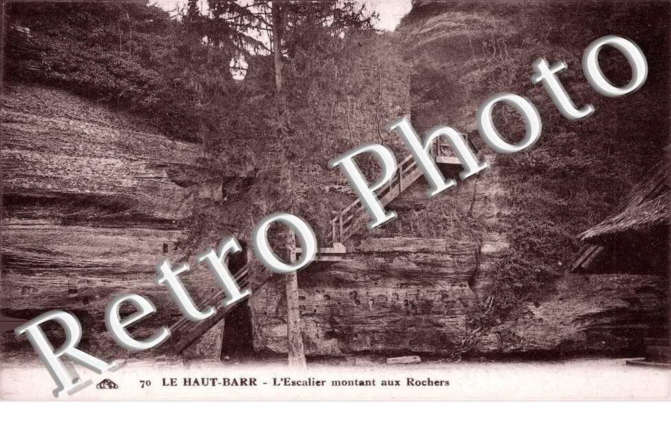 le Haut Barr L&#039;escalier montant aux rochers