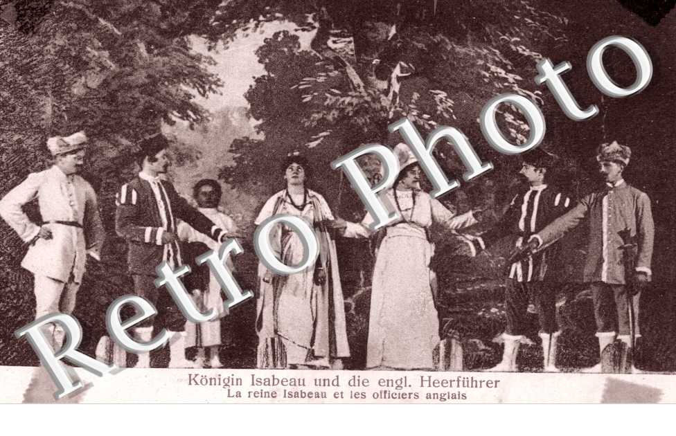 La reine Isabeau et les officiers anglais