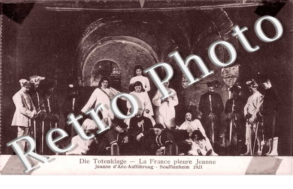 La France pleure Jeanne  -  Jeann d'Arc-Auffuhrung 1921