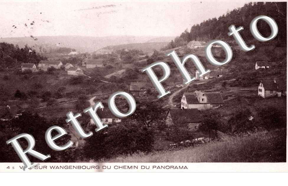 Vue sur Wangenbourg du Chemin du panorama