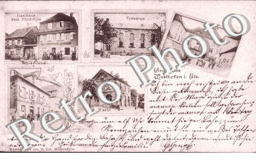 Synagoge, Rebhof, Gasthaus zum Rindsfuss, Post, Wacht
