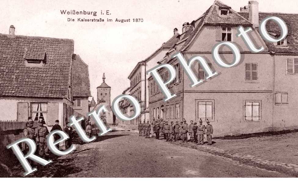 Die Kaierstrasse im August 1870
