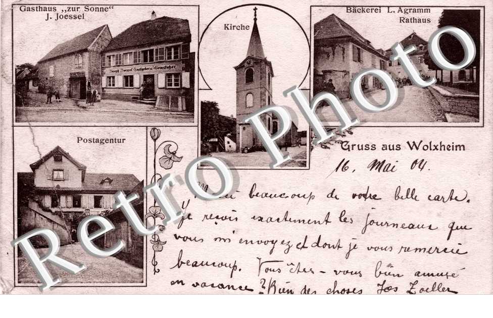 kirche, postagentur, gasthaus