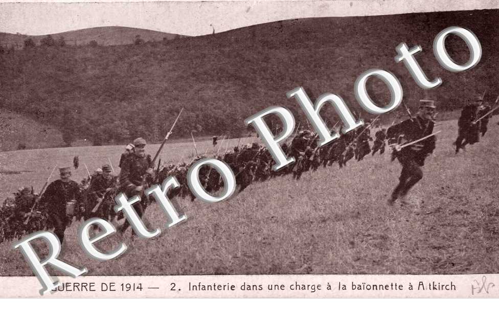 Infanterie dans une charge a la Baionette