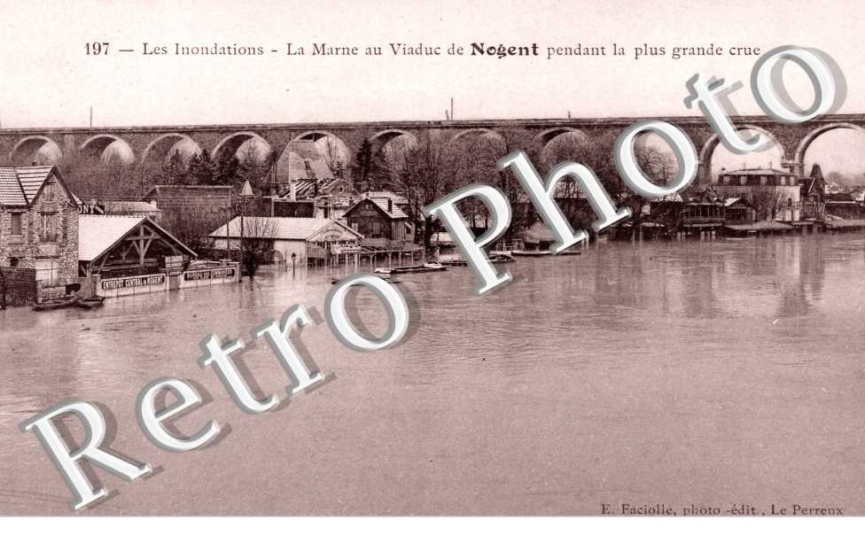 La Marne au Viaduc pendant la Crue