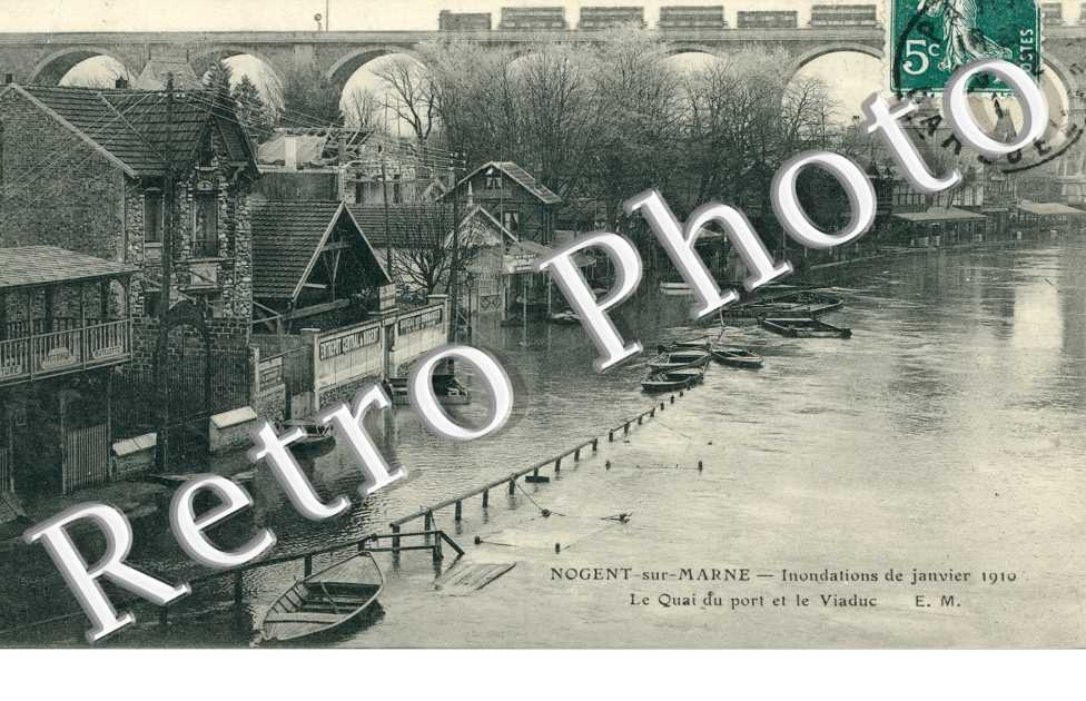 Inondations 1910, Le Quai du Port et le Viaduc