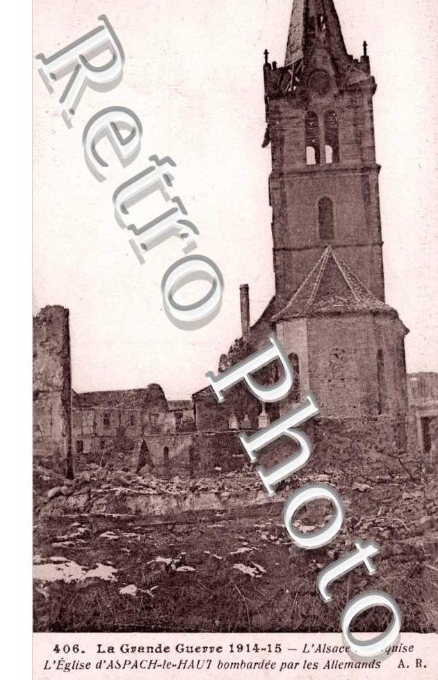 l&#039;eglise bombardee par les allemands
