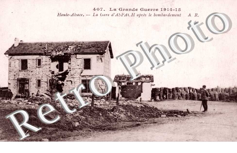 la gare apres le bombardement